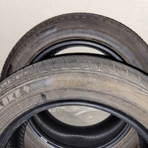 Pair of Lionhart tires 215/55/R16 %80 tire life
